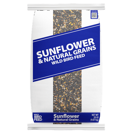 Global Harvest Foods Sunflower & Grains Wild Bird Feed, 20 lb. Bag