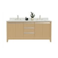 thumbnail image 2 of Vanity Art 72" Double Freestanding Bathroom Vanity with Sink and Engineered Marble Top, 2 of 14