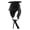 Black, variant on Fashion Trapper Hat Colorful Down Hat Warm Hat Cartoon Horn Accessory