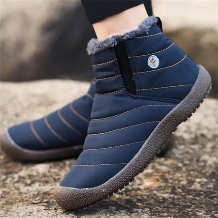 

Clearance TOFOTL Costumes Warm Thicken Plush Hiking Shoes Women Men Winter Shoes Non-slip Cotton Shoes