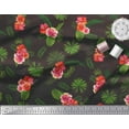 thumbnail image 2 of Soimoi Poly Georgette Fabric Floral & Leaves Tropical Print Fabric by Yard 52 Inch Wide, 2 of 2