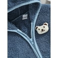 thumbnail image 6 of Bagilaanoe Newborn Baby Girl Boy Winter Fuzzy Coat Long Sleeve Hooded Jacket 6M 9M 12M 18M 24M Infant Fall Fleece Zipper Outwear, 6 of 8