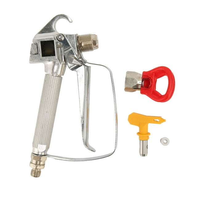 Pistola pulverizadora de pintura sin aire de aleación de aluminio, pulverizador de pintura de látex de alta eficiencia para decoración del hogar, mantenimiento de automóviles