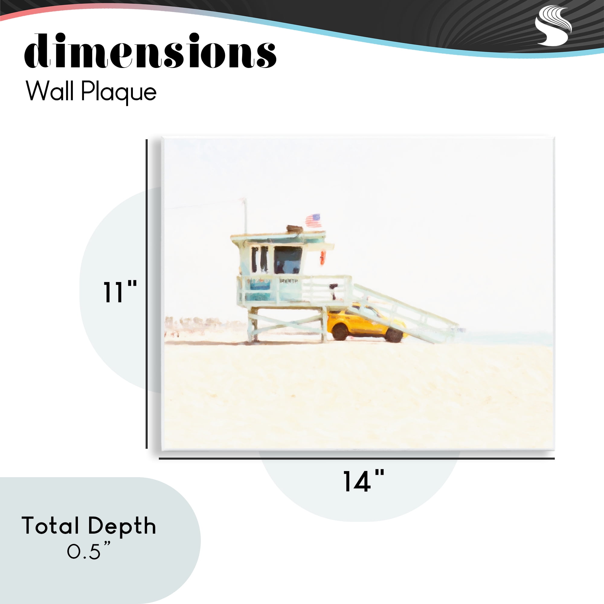 Stupell Industries Soft Light Lifeguard Station Wall Plaque Art, design by Kim Curinga