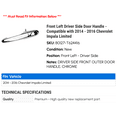 thumbnail image 2 of Front Left Driver Side Door Handle - Compatible with 2014 - 2016 Chevy Impala Limited 2015, 2 of 2