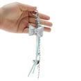 thumbnail image 4 of Unique Bargains 1 Pc Handbag Charms Keychains Fashionable Bow Heart Bag Accessories Light Blue, 4 of 5