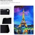 thumbnail image 4 of Allytech Fire HD 10 2021 Case, Fire HD 10 Plus Case, Slim PU Leather Folio Flip Smart Cover Auto Sleep Wake Kickstand Protective Case for Amazon Fire HD 10/ 10 Plus 10.1 Tablet 2021, Eiffel Tower, 4 of 8