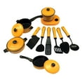 thumbnail image 2 of Langgg 13 Pieces/Set Plastic Simulation Simulation Kitchen Cookware Set Kitchen Cookware Set Kitchen Toys Simulation Kitchen Cookware Set Yellow, 2 of 9