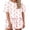 Flamingo, variant on Ekouaer Cotton Pajamas Set for Womens Soft Short Sleeve Lounge Set Shorts Sleepwear Set 2 Piece Pjs Sets