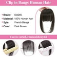 thumbnail image 3 of Natural Air Forehead Design Wig With Sideburns Synthetic Thickening Hair Extensions For Women Full Realistic, 3 of 8