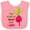 Pink and White, variant on Inktastic You Make My Heart Skip a Beet Boys or Girls Baby Bib