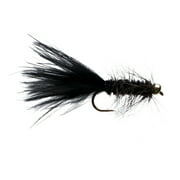 Cortland Fairplay Black Wooly Bugger Fly, Size 10, 4 Pack, 709362