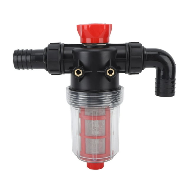 Fine Mesh Double Layer Filtration High Inline Strainer for Garden Lawn, Durable Plastic, Stainless Steel Filter, Protects From Debris, Hose Diameter, Multiple Applications
