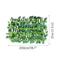 Qocolhg Artificial Ivy Expandable Fence Privacy Screen, Artificial