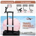 thumbnail image 5 of Gocvo Travel Duffel Bag, Adjustable Strap Gym Bag with Wet Pocket for Women, Lightweight Puffy Tote Bag, Water Resistant Overnight Bag for Daily Use, Travel, Gym(Pink), 5 of 8