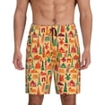 thumbnail image 3 of Lsque Travel And Tourism Mens Sleep Pajama Shorts,Short Pajama Pants, Cotton Ultra-Soft Knit-X-Large, 3 of 9