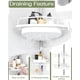 thumbnail image 2 of Barra de tensión Shower Caddy Corner ALLZONE resistente a la corrosión, color blanco, 2 of 6