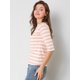 thumbnail image 4 of Disfraz de Día de San Patricio Allegra K mujer camiseta ajustada Rosa blanco XL, 4 of 6