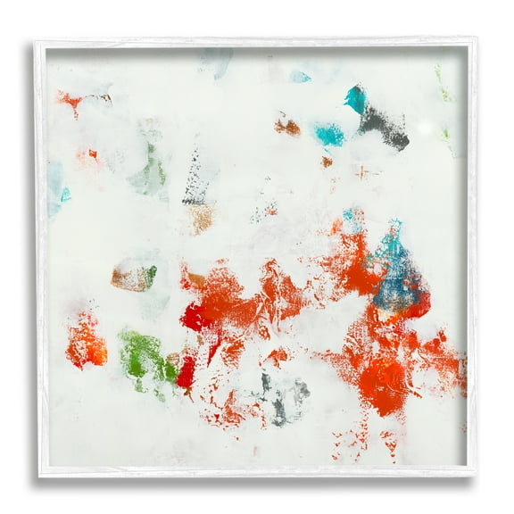 Stupell Industries Modern Red Green Blue Paint Pop Abstraction , 24 x 24, Designed by Jeff Iorillo