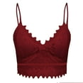 thumbnail image 4 of WTXUE Tank Tops with Built in Bras | Camisole Longline Bras for Women Yoga Wirefree Lingerie Comfort Bra Women Tops with Garter Bra Belts Cami | 1 Piece Red 3XL, 4 of 6