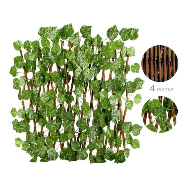 Muro Verde Expandible Bambu Follaje Artificial 1.2 X 3 4pzs LUMO