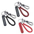 thumbnail image 2 of Qiaoxi Anti-Lost Car Key Chain with Phone Number Plate, Key Ring, Auto Vehicle Key Chain Accessories, Woven Rope Key Chain for Car Remote Control Old Men Kids, 2 of 8