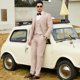thumbnail image 3 of Traje de esmoquin WEEN CHARM de 3 piezas, ajustado, formal, para hombres de negocios, 3 of 6