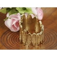thumbnail image 2 of Alilang Contemporary Intricate Carved Linked Asymetrical Leaves Fashion Ring, 2 of 4