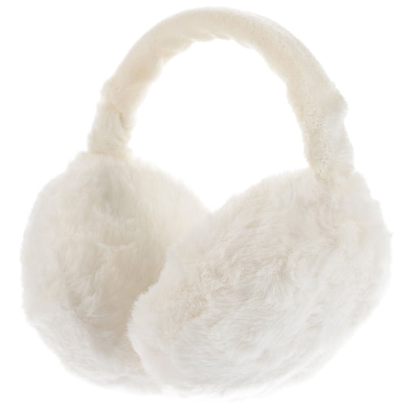 HEANUJJ White Womens Earmuff Furry Ear Warmer Lightweight Breathable Ear Cover