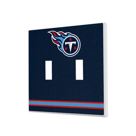 Tennessee Titans Stripe Double Toggle Light Switch Plate