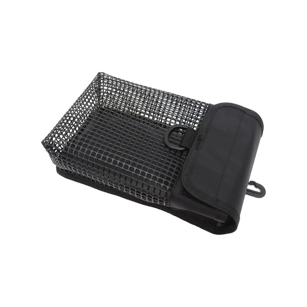 Bolsa de almacenamiento para equipo de buceo, bolsa de buceo con clip giratorio y bolsillo de malla para natación. Malla grande