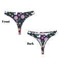 thumbnail image 3 of Balery Floral Rabbit Tangas de Algodón para Mujer con Estampado – Ropa Interior Sexy, Transpirable, G-string-Medium, 3 of 6