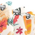 thumbnail image 3 of Birds Floral Flowers Leaves Drink Blackout Curtain Panels 63x55in Drapes Privacy Assured for Living room Bedroom Bathroom 2 panels set, 3 of 5