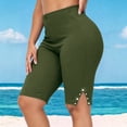thumbnail image 2 of Ihhxva Women's Plus Size High Waisted Yoga Shorts with Pockets Tummy Control Moisture-Wicking Gym Athletic XL-5XL, 2 of 8