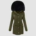 thumbnail image 4 of Winter Coats for Womens Hooded Warm Winter Overcoat with Lined, Winter Parka Jacket Thick Down Outerwear Jacket for Women, 4 of 7