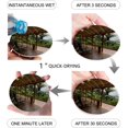 thumbnail image 2 of POGLIP Tropical Beach Side Lounge Garden Terrace Set of 6 Round Coaster for Drinks, Absorbent Ceramic Stone Coasters Cup Mat with Cork Base for Home Kitchen Room Coffee Table Bar Decor, 2 of 5