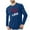 Dark Blue, variant on VBTAPA Men's Heart Graphic Tees Crew Neck Long Sleeve T-Shirts Casual Valentines Day Shirt Fashion Gift Ideas Army Green M