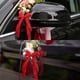 thumbnail image 3 of 25 piezas de lazo de cinta roja, adorno de lazo de cinta con corazón para decorar fiestas, bodas, regalos, cumpleaños, coche, ramo de pelo, silla, hogar, dormitorio, 3 of 5