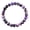 Natural Black Purple White Stone, variant on K2 Stone Healing Crystal Bracelet for Women Men, 8mm Natural Gemstone Stretch Beaded Energy Bracelet for Spiritual Protection, Anxiety Relief, Meditation Gift