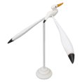 thumbnail image 3 of Estatua de gaviota, estilo de equilibrio blanco, base estable de madera duradera, figura de ave marina ampliamente utilizada para cafetería de oficina familiar, 3 of 12