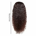 thumbnail image 4 of ERTUTUYI Wigs Synthetic Wigs Women's Wig Black Small Curly Wavy Fiber High Temperature African False Head Cover Curly Human Hair Wig Glueless Lace Front Human Hair B, 4 of 9