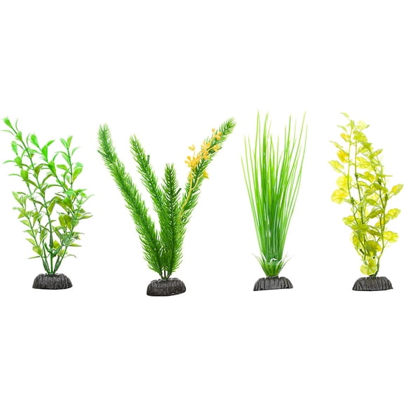 Imagitarium Green Plastic Aquarium Plants Midground Value Pack