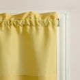 thumbnail image 2 of Mainstays 3-Piece Semi Sheer Rod Pocket Kitchen Window Tier Pair and Valance, 2 Café Curtains and 1 Curtain Valance, Yellow, 54"W x 45"L, 2 of 8