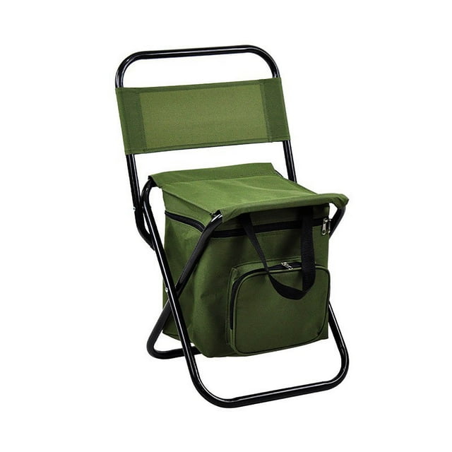 SXcggal Chaise Pliante Confortable avec Sac de Rangement Chaise Portable Extérieure Adaptée pour Pêche Camping Chaise Pliante Basique Pratique pour Jardin