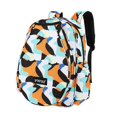thumbnail image 4 of Mochila de tenis, bolsa de tenis, funda para raqueta, bolsa grande portátil para raqueta, bolsa de bádminton para paletas de pickleball, pelotas, Azul Negro Marrón, 4 of 8