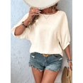 thumbnail image 4 of Mawalde Women'S Tops 3/4 Sleeve T-Shirts Cute Crewneck Basic Business Tees Blouses  S, 4 of 8