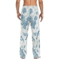 thumbnail image 2 of Chinoiserie Berries Birds Ghost Pajama Pants, Men's Lounge Pants Light with Drawstring and Pockets, Christmas New Year Birthday Father's Day Gifts, 2 of 7