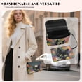 thumbnail image 3 of Pzuqiu Flower Cat Leather Crossbody Bags for Women Trendy Soft Leather Quilted Shoulder Bag with Chain Strap Exquisite Practical Quilted Crossbody Purse for Women, 3 of 7