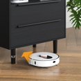 thumbnail image 5 of 2 Pack Modern Black Nightstand with Hidden Charging Station, USB Ports, Cable Hole, Tray Top & 2 Drawers – 24" Bedside Table for Bedroom, 5 of 8