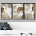 thumbnail image 2 of wall26 Framed Canvas Print Wall Art Set Pastel Watercolor Duotone Brown Landscape Abstract Shapes Illustrations Modern Art Decorative Multicolor for Living Room, Bedroom, Office - 16"x24"x3, 2 of 5